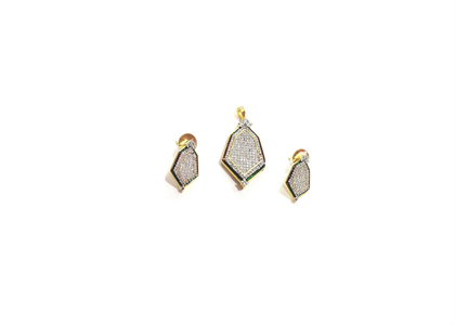 Gold Plated | CZ Studded Pendant Sets